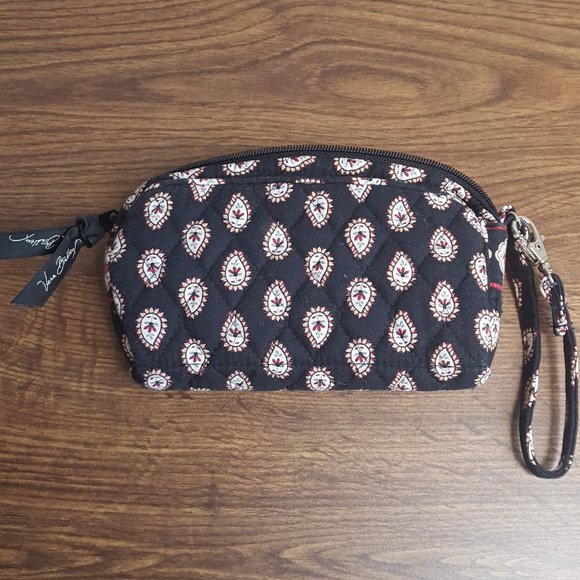 Vera Bradley Handbags - Vera Bradley Wristlet Classic Black Retired Pattern (2006)